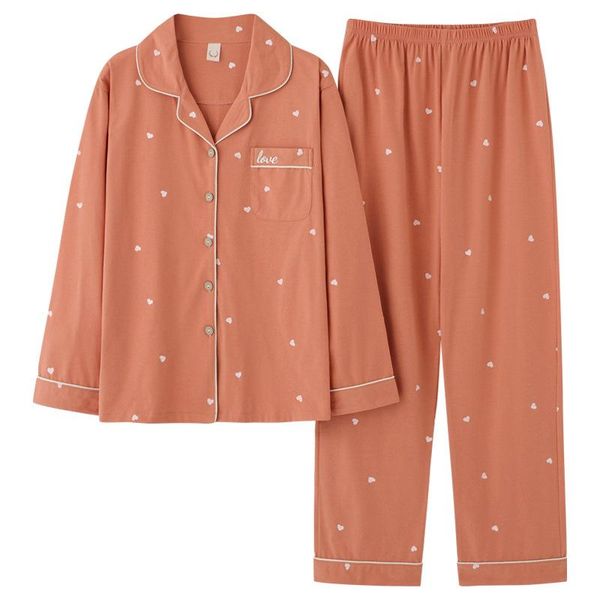 women's sleepwear pure cotton pajamas long-sleeve spring autumn plus size loose two-piece summer thin small dot pattern ladies home wea, Black;red
women's sleepwear pure cotton pajamas long-sleeve spring autumn plus size loose two-piece summer thin small dot pattern ladies home wea, Black;red