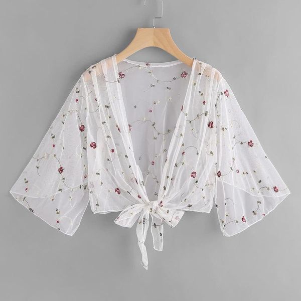 women's swimwear women long sleeve beach cover up bathing suit swimsuit floral cardigan thin coat casual party outwear blouse, White;black
women's swimwear women long sleeve beach cover up bathing suit swimsuit floral cardigan thin coat casual party outwear blouse, White;black