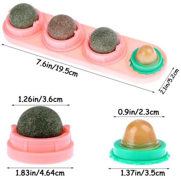 cat toys 1/4pcs catnip wall ball for cats rotatable snack edible balls refillable dental treats care teeth licking
cat toys 1/4pcs catnip wall ball for cats rotatable snack edible balls refillable dental treats care teeth licking