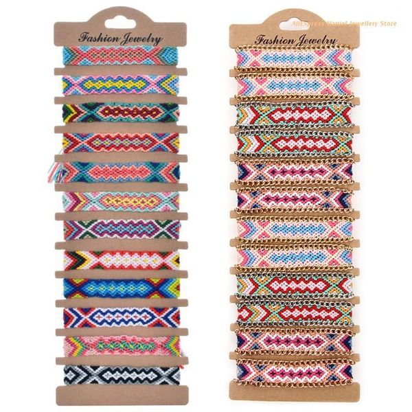 charm bracelets 12pcs bohemia summer beach colorful tassel boho weave cords ethnic friendship bracelet wristband kit adjustable dropshi, Golden;silver
charm bracelets 12pcs bohemia summer beach colorful tassel boho weave cords ethnic friendship bracelet wristband kit adjustable dropshi, Golden;silver