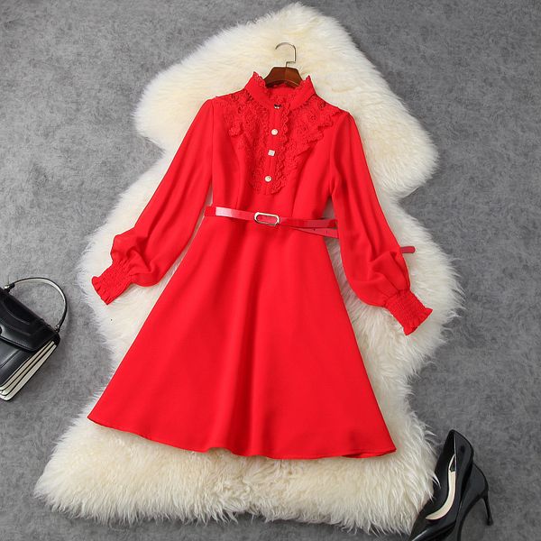 casual dresses european and american women's clothing the spring long sleeve lantern lace fashion belt dress nl5x, Black;gray
casual dresses european and american women's clothing the spring long sleeve lantern lace fashion belt dress nl5x, Black;gray