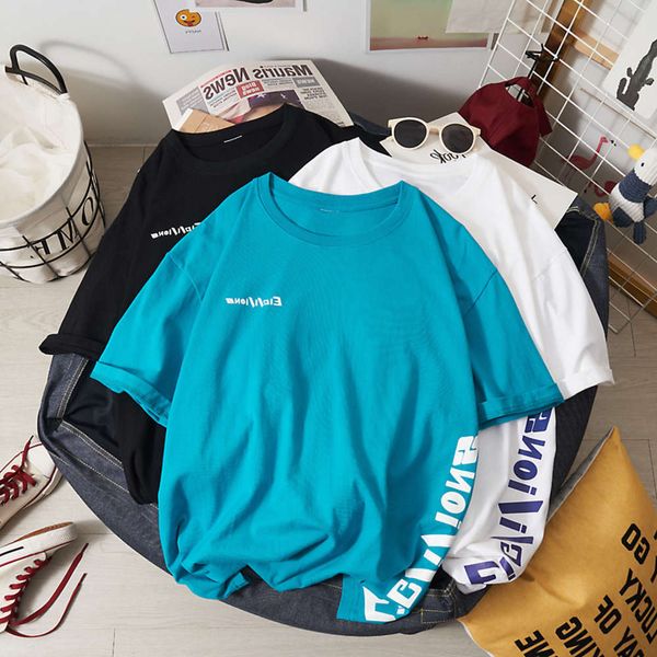 men's shirt t-shirt short sleeve summer youth letter printing loose fitting casual men's base coat, White;black
men's shirt t-shirt short sleeve summer youth letter printing loose fitting casual men's base coat, White;black