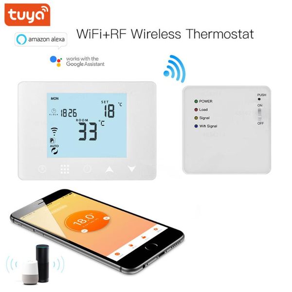 smart home control tuya wifi & rf wireless room thermostat for gas boiler water floor heating remote temperature controller works with googl
smart home control tuya wifi & rf wireless room thermostat for gas boiler water floor heating remote temperature controller works with googl