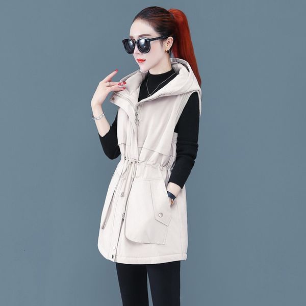 women's vests autumn winter parka down cotton vest women hooded korean mid-length plus size sleeveless jacket drawstring ladies wa, Black;white
women's vests autumn winter parka down cotton vest women hooded korean mid-length plus size sleeveless jacket drawstring ladies wa, Black;white