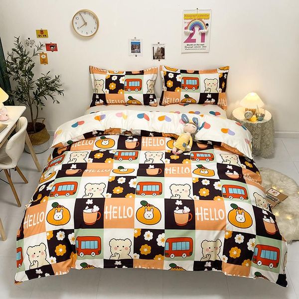 bedding sets strong coffee quality double sanded quilt cover sheet pillowcase four-piece set
bedding sets strong coffee quality double sanded quilt cover sheet pillowcase four-piece set
