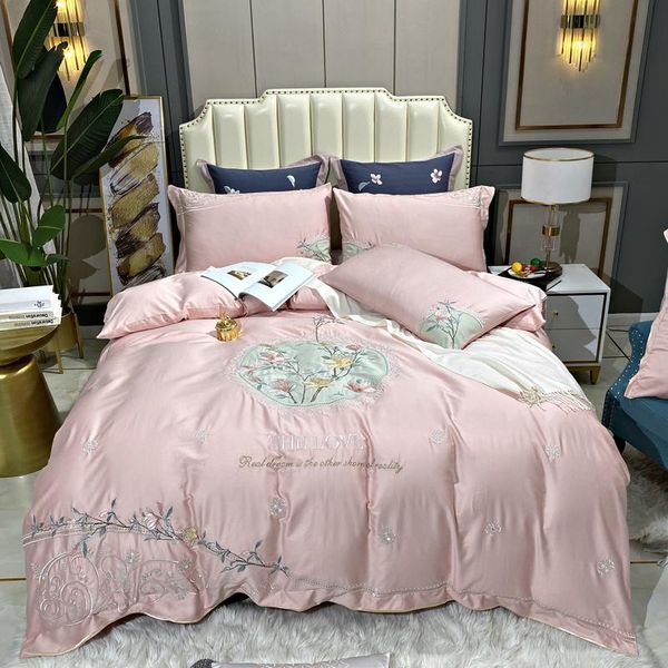 bedding sets chic embroidery luxury pink set king size duvet cover bed sheet 1000tc egyptian cotton soft fabric pillowcase
bedding sets chic embroidery luxury pink set king size duvet cover bed sheet 1000tc egyptian cotton soft fabric pillowcase