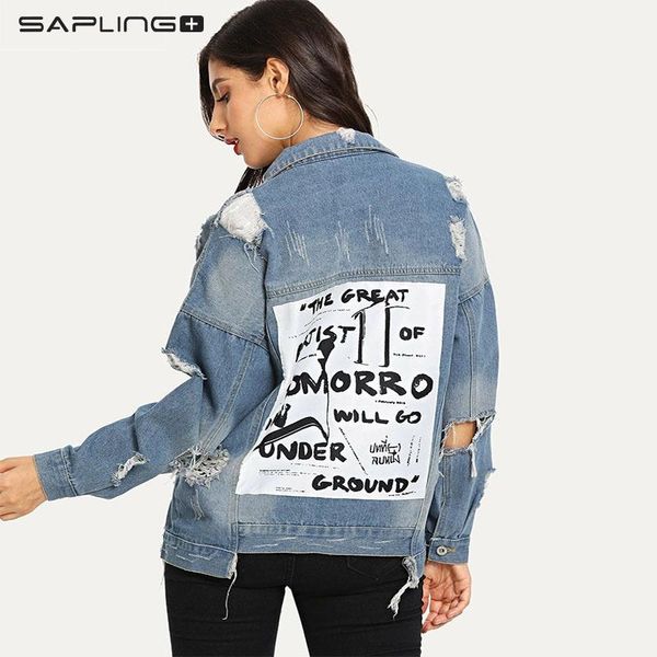 women's jackets denim ladies spring autumn jacket women jeans long sleeve hole female outwear woman coat wholesale, Black;brown
women's jackets denim ladies spring autumn jacket women jeans long sleeve hole female outwear woman coat wholesale, Black;brown