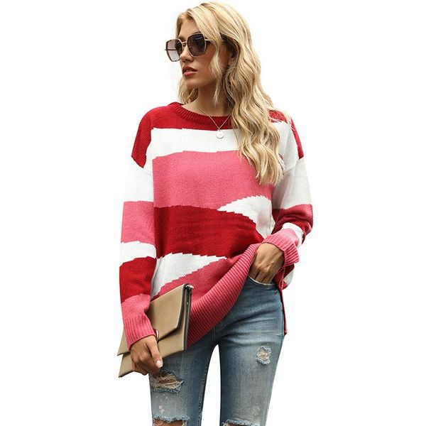 women's sweaters 2021 autumn spring basic oversized patchwork pullovers female knitted jumpers o neck casual thick ladies, White;black
women's sweaters 2021 autumn spring basic oversized patchwork pullovers female knitted jumpers o neck casual thick ladies, White;black