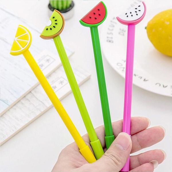 gel pens 4pcs small fresh cut fruit pen black ink needle tip color plastic for writting simple office stationery school supplies
gel pens 4pcs small fresh cut fruit pen black ink needle tip color plastic for writting simple office stationery school supplies
