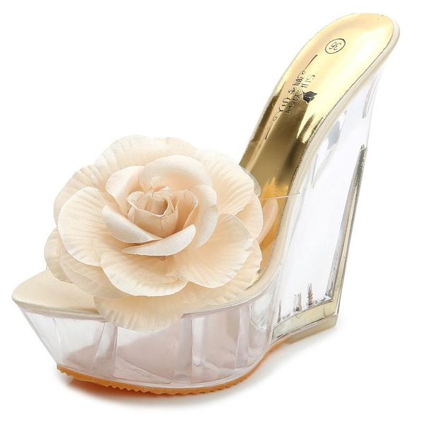 summer south korea thick sole super high heel sandals transparent special crystal shoes waterproof platform slope dress, Black
summer south korea thick sole super high heel sandals transparent special crystal shoes waterproof platform slope dress, Black