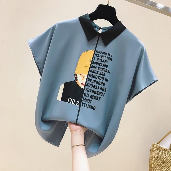 women blouses summer round neck short sleeve shirt sweet cartoon print casual white female blusas mujer
women blouses summer round neck short sleeve shirt sweet cartoon print casual white female blusas mujer