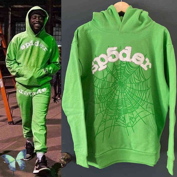 autumn winter sp5der 555555 hoodie swestshirt men women six 5 spider web hoody pants suit blue green y1201, Black
autumn winter sp5der 555555 hoodie swestshirt men women six 5 spider web hoody pants suit blue green y1201, Black