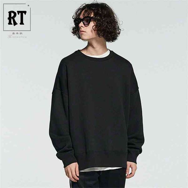 2021 new oversize sweater men's trend loose shoulder round neck coat versatile large student top, Black
2021 new oversize sweater men's trend loose shoulder round neck coat versatile large student top, Black