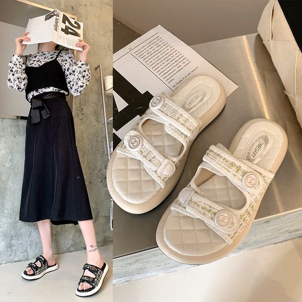 womens platform slippers new fashion casual comfortable personality internet korean style one-word sandals for summer 2021, Black
womens platform slippers new fashion casual comfortable personality internet korean style one-word sandals for summer 2021, Black