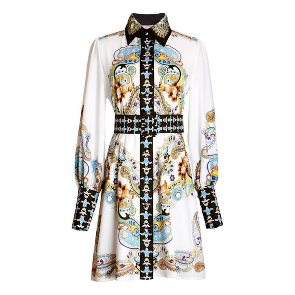 vintage baroque paisley print turn down collar puff long sleeve sash a-line mini dress female women summer d2571 210514, Black;gray
vintage baroque paisley print turn down collar puff long sleeve sash a-line mini dress female women summer d2571 210514, Black;gray