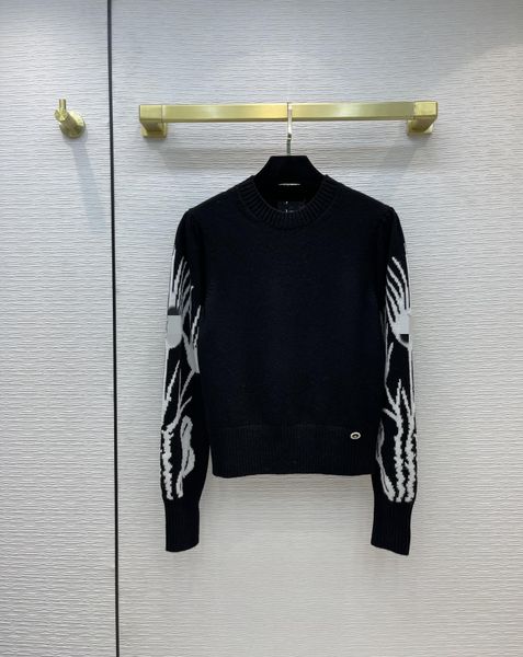 milan runway sweaters 2021 autumn long sleeves o neck high end jacquard pullovers designer sweater women's clothing 0627-13, White;black
milan runway sweaters 2021 autumn long sleeves o neck high end jacquard pullovers designer sweater women's clothing 0627-13, White;black