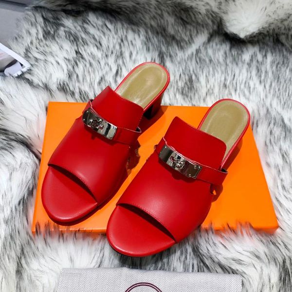 women buckles slippers natural leather peep toe summer outdoor sandal square high heels ladies slides shoes size 42 43, Black
women buckles slippers natural leather peep toe summer outdoor sandal square high heels ladies slides shoes size 42 43, Black