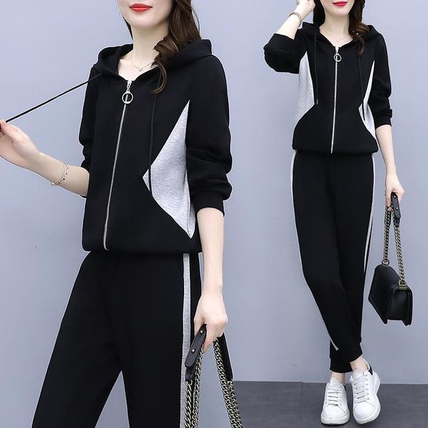 gym clothing 4xl autumn women tracksuit sport suit loose zip up jacket hoodie+pant running jogger fitness workout casual set sports wear, White;black
gym clothing 4xl autumn women tracksuit sport suit loose zip up jacket hoodie+pant running jogger fitness workout casual set sports wear, White;black