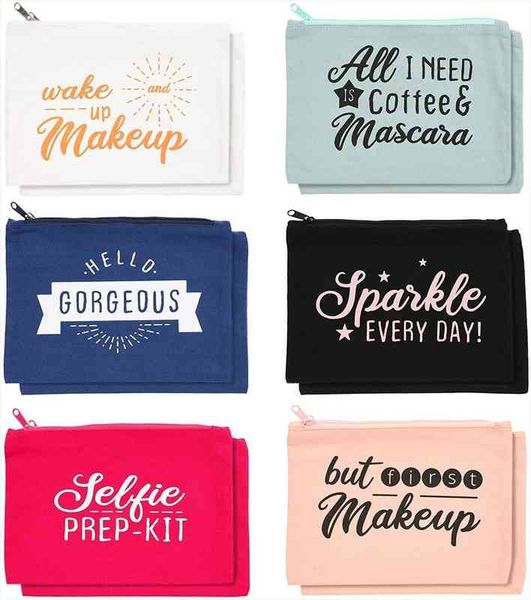 12packs makeup toiletry travel cosmetic bags for 100% cotton women with zippers in 6 colors 8 x in, pk
12packs makeup toiletry travel cosmetic bags for 100% cotton women with zippers in 6 colors 8 x in, pk