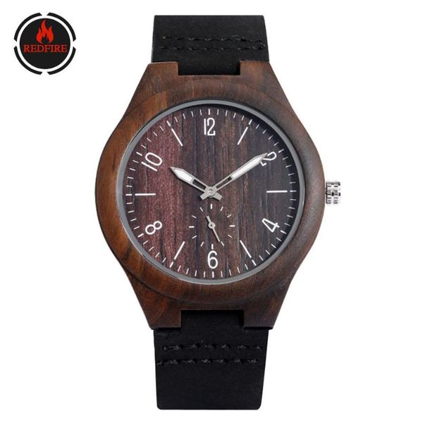wristwatches redfire ebony wood watch men's quartz genuine leather wristwatch reloj masculino fashion seconds small dial display mens w, Slivery;brown
wristwatches redfire ebony wood watch men's quartz genuine leather wristwatch reloj masculino fashion seconds small dial display mens w, Slivery;brown
