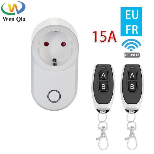 smart home control universal remote eu french socket wireless outlet 433mhz 15a 220v plug compatible for automation
smart home control universal remote eu french socket wireless outlet 433mhz 15a 220v plug compatible for automation
