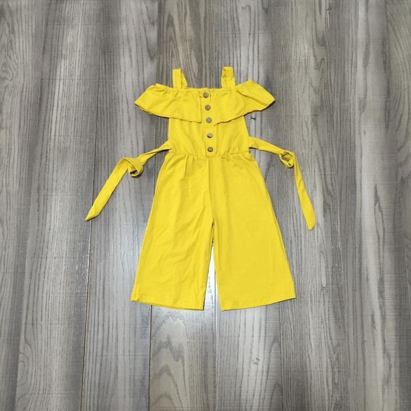 girls clothes overall ruffles summer cotton baby one piece solid mustard suit jumpsuit belt, White
girls clothes overall ruffles summer cotton baby one piece solid mustard suit jumpsuit belt, White
