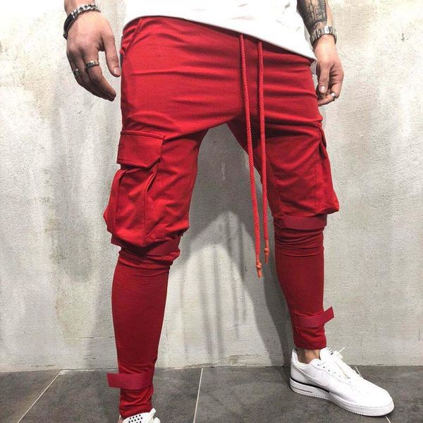 fashionable men's trousers red black gray slim casual sports feet work pants elastic big pockets tight joggers men
fashionable men's trousers red black gray slim casual sports feet work pants elastic big pockets tight joggers men