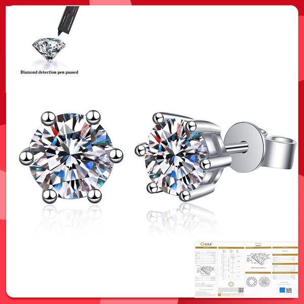 stud 1.0carat d color moissanite earrings for women 100% 925 sterling silver sparkling wedding jewelry, Golden;silver
stud 1.0carat d color moissanite earrings for women 100% 925 sterling silver sparkling wedding jewelry, Golden;silver
