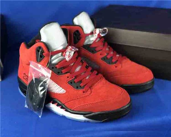 2021 release 5 raging bulls men basketball shoes 5s red/black sports sneaker dd0587-600 with box us 7-13 
2021 release 5 raging bulls men basketball shoes 5s red/black sports sneaker dd0587-600 with box us 7-13