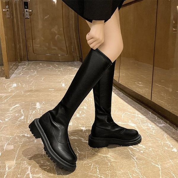 dress shoes women knee-high boots female high-plus velvet ladies solid concise elegant footwear 2021 autumn winter korean style, Black
dress shoes women knee-high boots female high-plus velvet ladies solid concise elegant footwear 2021 autumn winter korean style, Black