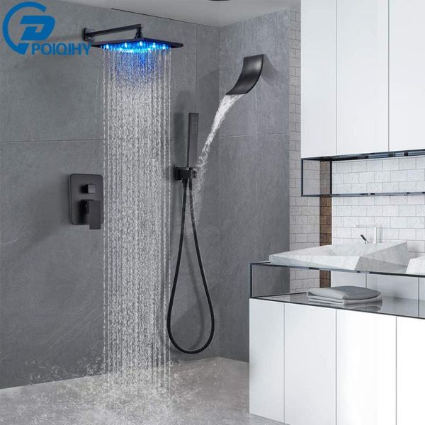light shower faucet black rainfall bath set wall mounted concealed waterfall mixer tap 3-ways mixers bathroom sets
light shower faucet black rainfall bath set wall mounted concealed waterfall mixer tap 3-ways mixers bathroom sets