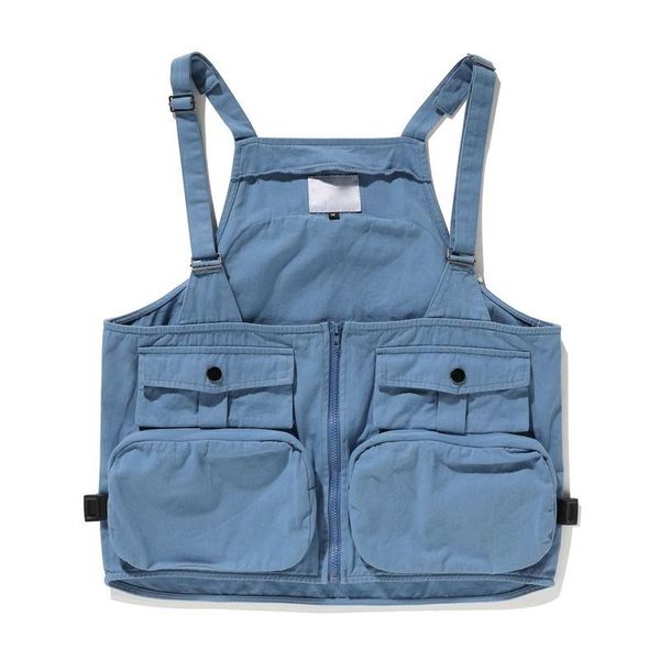 vest backpack summer retro men and women sleeveless outdoor tooling jacket blue zipper men's vests, Black;white
vest backpack summer retro men and women sleeveless outdoor tooling jacket blue zipper men's vests, Black;white