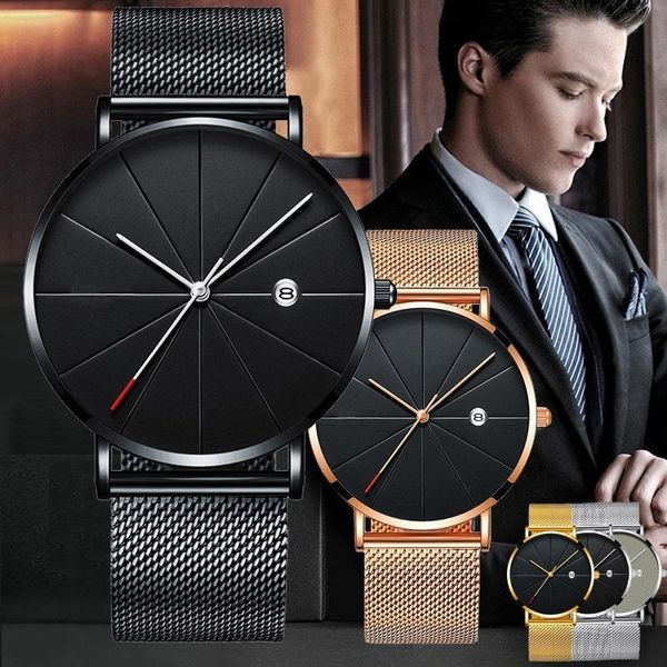 wristwatches simple ultra-thin calendar men's watch mesh belt quartz line analog wrist watches fashion relogio masculino, Slivery;brown
wristwatches simple ultra-thin calendar men's watch mesh belt quartz line analog wrist watches fashion relogio masculino, Slivery;brown
