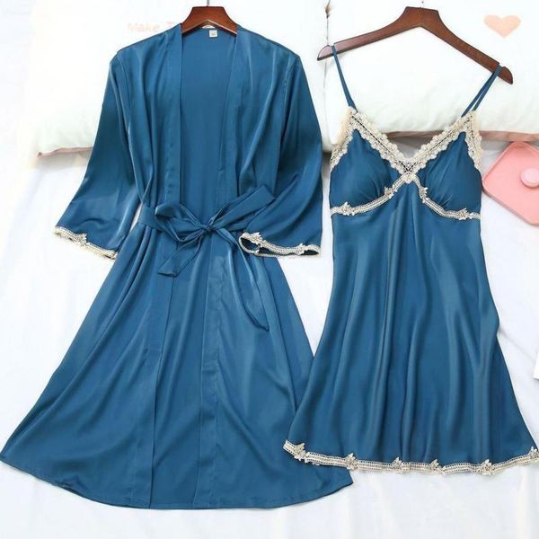 faux silk kimono bathrobe gown women nightgown 2pcs set bride bridesmaid wedding robe lace sleepwear satin loose nightwear women's, Black;red
faux silk kimono bathrobe gown women nightgown 2pcs set bride bridesmaid wedding robe lace sleepwear satin loose nightwear women's, Black;red