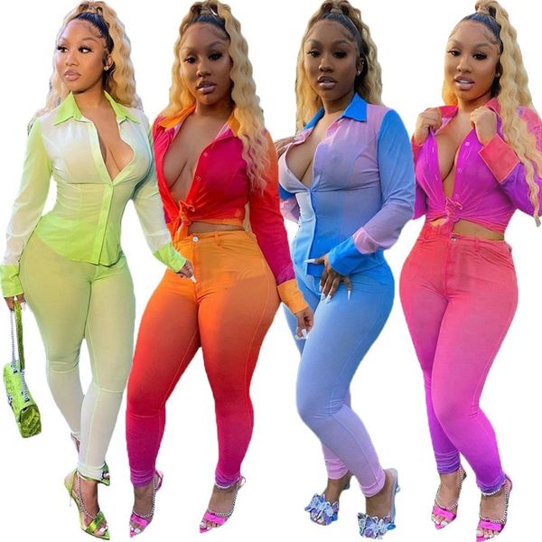 women's two piece pants womens fall fashion clothes perspective sets shirt slim trousers suits nightclub plus size clothing 0, White
women's two piece pants womens fall fashion clothes perspective sets shirt slim trousers suits nightclub plus size clothing 0, White