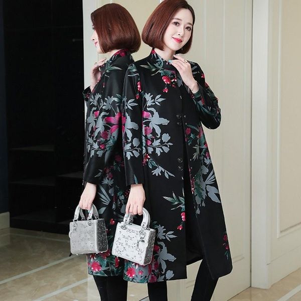 women's leather & faux autumn korean style single breasted print design genuine womens jackets office lady elegant fashion mid length c, Black
women's leather & faux autumn korean style single breasted print design genuine womens jackets office lady elegant fashion mid length c, Black