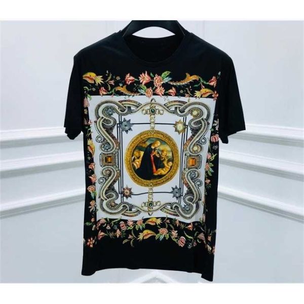 men's t-shirts t shirts 20ss fashion floral flower crown gothic diamond print cotton tee fo jhad, White;black
men's t-shirts t shirts 20ss fashion floral flower crown gothic diamond print cotton tee fo jhad, White;black