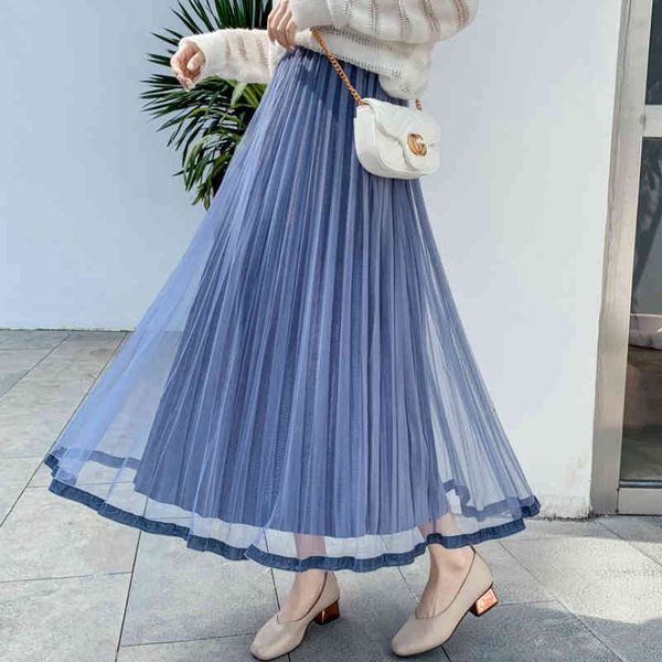 skirts autumn winter korean tulle patchwork pleated veet maxi joker layered mesh plueche a-line ankle long skirts, Black
skirts autumn winter korean tulle patchwork pleated veet maxi joker layered mesh plueche a-line ankle long skirts, Black