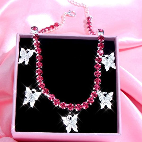 chains gold silver color butterfly pendant necklace female shiny crystal clavicle chain fashion design jewelry party gift
chains gold silver color butterfly pendant necklace female shiny crystal clavicle chain fashion design jewelry party gift