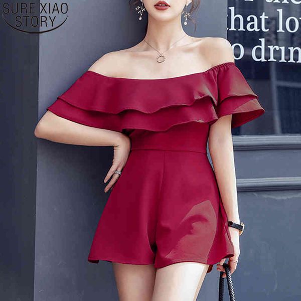 summer french fashion double ruffled off the shoulder shorts dress burgundy casual women clothes 9343 210417, Black;gray
summer french fashion double ruffled off the shoulder shorts dress burgundy casual women clothes 9343 210417, Black;gray