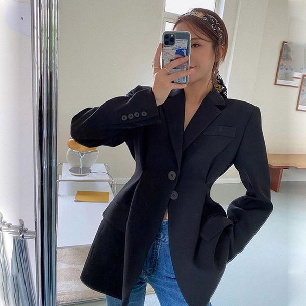 women's suits & blazers korean drawstring waist suit jacket women autumn solid color slim blazer woman loose button coats female fashio, White;black
women's suits & blazers korean drawstring waist suit jacket women autumn solid color slim blazer woman loose button coats female fashio, White;black