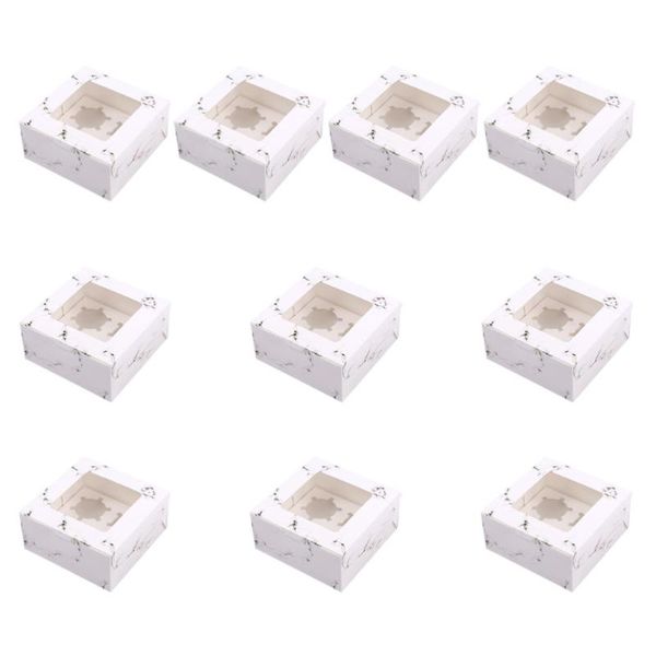 gift wrap 10pcs marbling cupcake boxes with inserts windowed muffin holder dessert containers (2 cavities)
gift wrap 10pcs marbling cupcake boxes with inserts windowed muffin holder dessert containers (2 cavities)