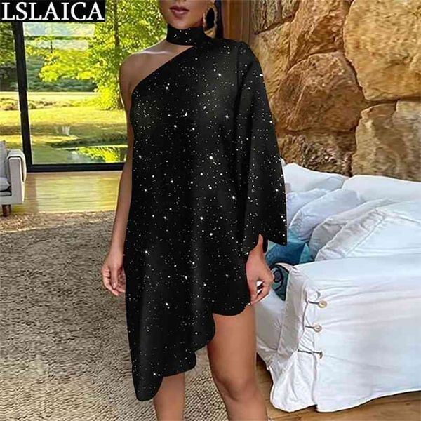 ladies dresses one shoulder long sleeve party elegant ruffled casual loose summer woman fashion streetwear 210515, Black;gray
ladies dresses one shoulder long sleeve party elegant ruffled casual loose summer woman fashion streetwear 210515, Black;gray