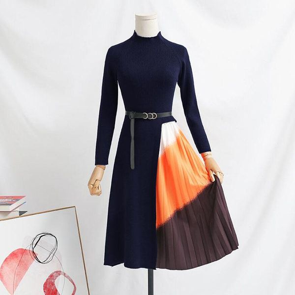 casual dresses warm women knit sweater 2021 autumn winter a line knitted dress bandage pleated party long, Black;gray
casual dresses warm women knit sweater 2021 autumn winter a line knitted dress bandage pleated party long, Black;gray