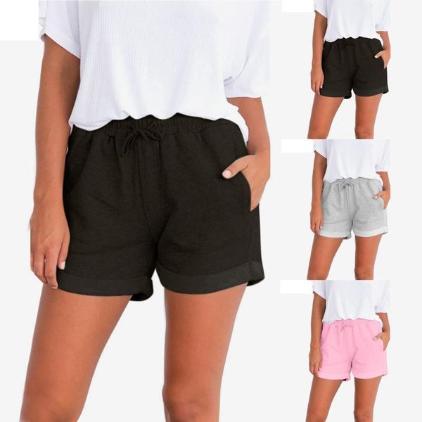 women's shorts summer women sports casual lady home short elastic fitness solid color sportwear, White;black
women's shorts summer women sports casual lady home short elastic fitness solid color sportwear, White;black