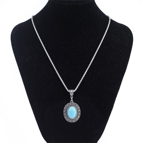 jewelry fashion creative long necklace clavicle chain alloy inlaid turquoise clothing accessories, Black
jewelry fashion creative long necklace clavicle chain alloy inlaid turquoise clothing accessories, Black