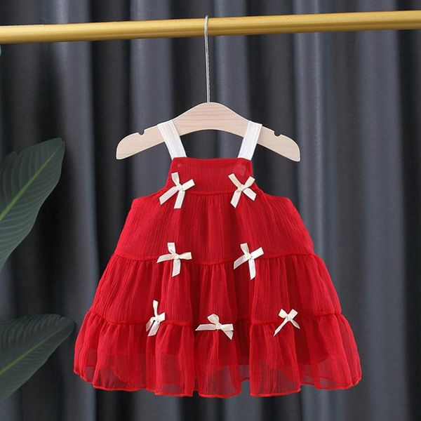 girl's dresses 18m-4t born baby kids girls 2021 summer dress fashion solid suspenders bow gauze princess baby's casual clothing, Red;yellow
girl's dresses 18m-4t born baby kids girls 2021 summer dress fashion solid suspenders bow gauze princess baby's casual clothing, Red;yellow