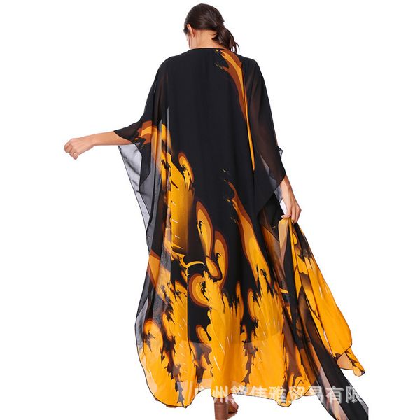 factoryjx3c print women's clothing temperament beach multi with color headscarf dubai large casual dress robe, Black;gray
factoryjx3c print women's clothing temperament beach multi with color headscarf dubai large casual dress robe, Black;gray