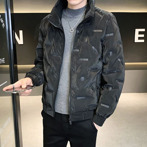 Down et 2021 new winter thickened loose warm young handsome white duck down men's coat trend, Black
Down et 2021 new winter thickened loose warm young handsome white duck down men's coat trend, Black