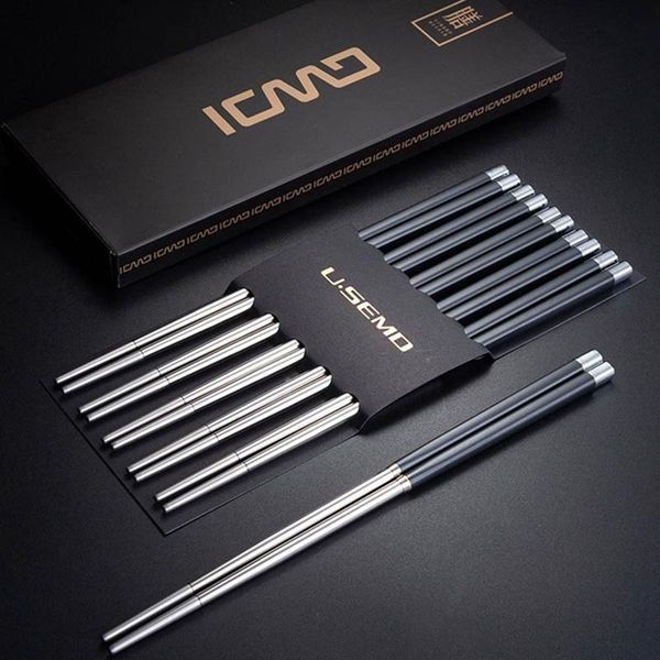 chopsticks 1 pair stainless steel chinese gold set black metal chop sticks used for sushi dinnerwares friends gift
chopsticks 1 pair stainless steel chinese gold set black metal chop sticks used for sushi dinnerwares friends gift
